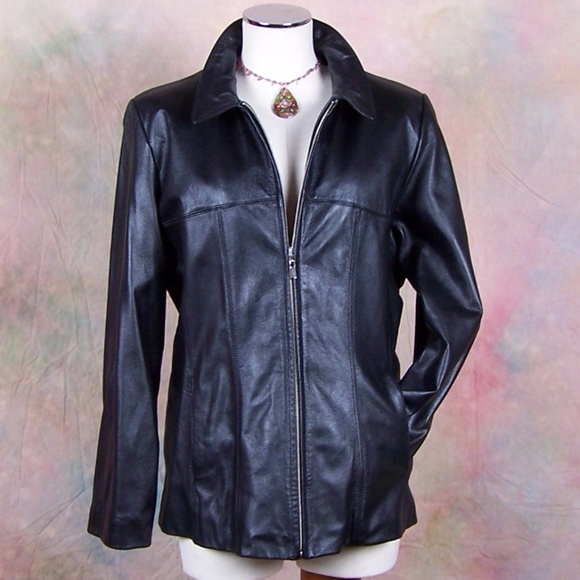 Wilsons Leather Jackets & Blazers - Wilson's Leather Womens Black Jacket w/Lining